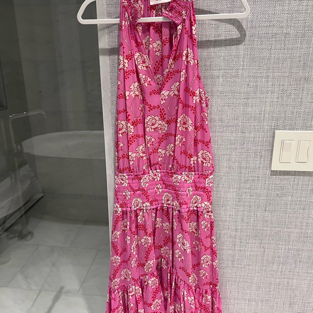 A.L.C. Pink and Red Floral Dress